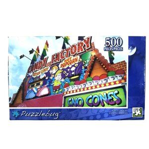 500 Piece Puzzle Candy Factory